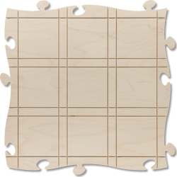 Puzzle Rahmen, Mondrian - natur